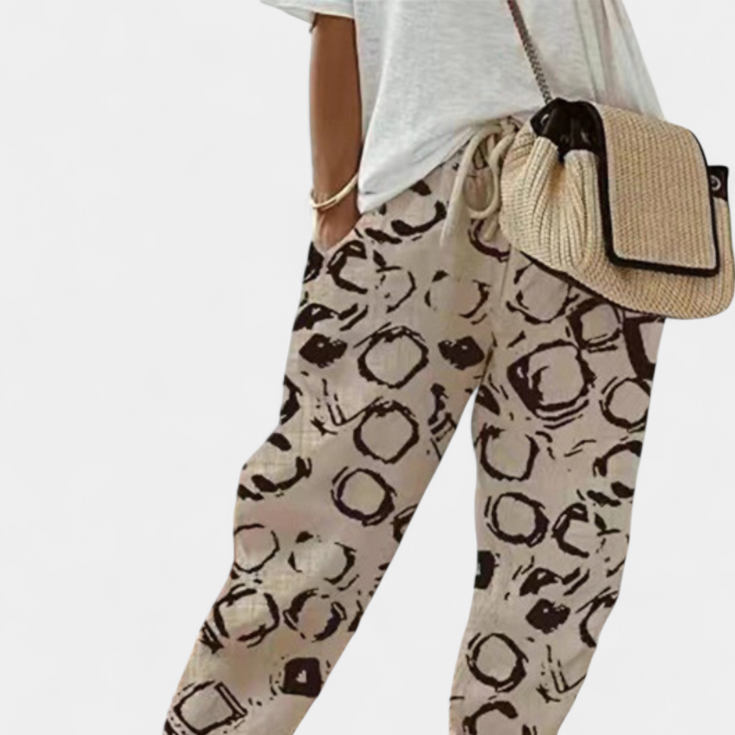 Mely | Pantalones de Lino de Corte Relajado y Estilo Atemporal