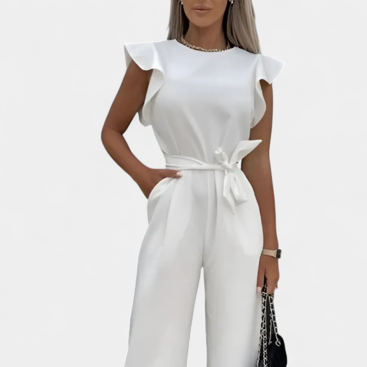 Shalonda | Mono Elegante sin Mangas con Lazo