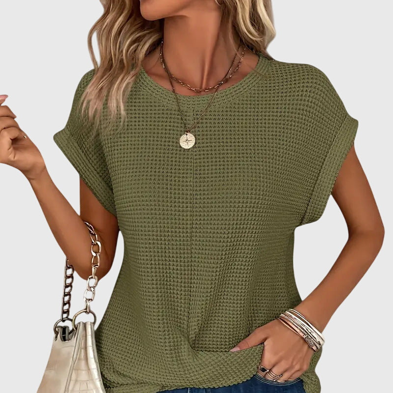 Isa | Blusa Elegante con Cuello Redondo