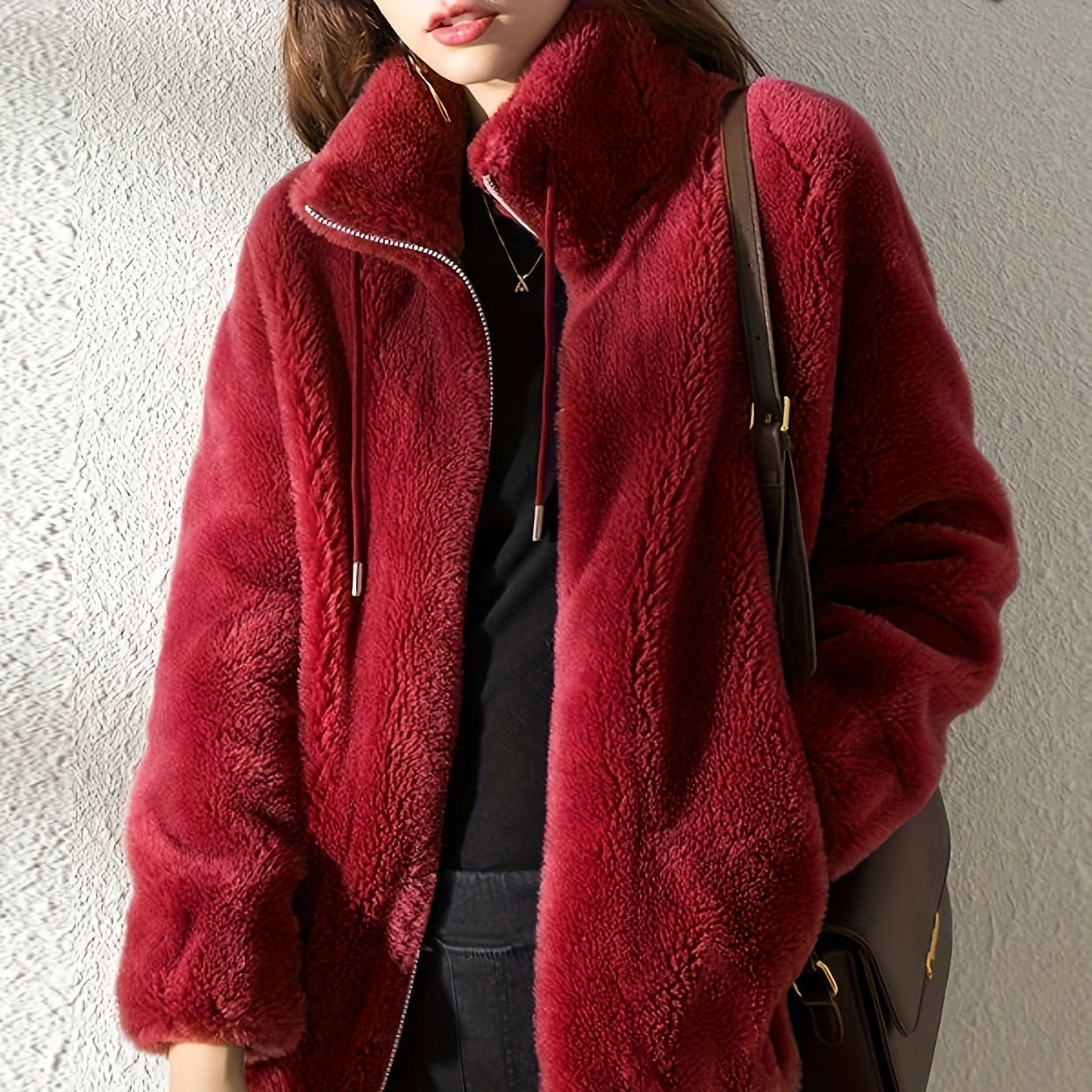 Amara | Chaqueta de borreguito suave y cálida
