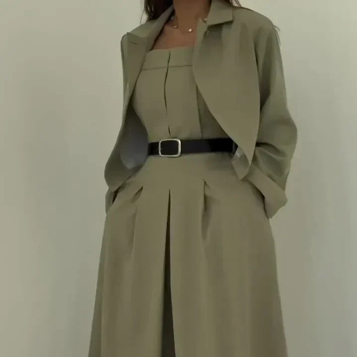 Lidia | Conjunto de Bustier + Chaqueta para Damas – Estilo Elegante y Moderno