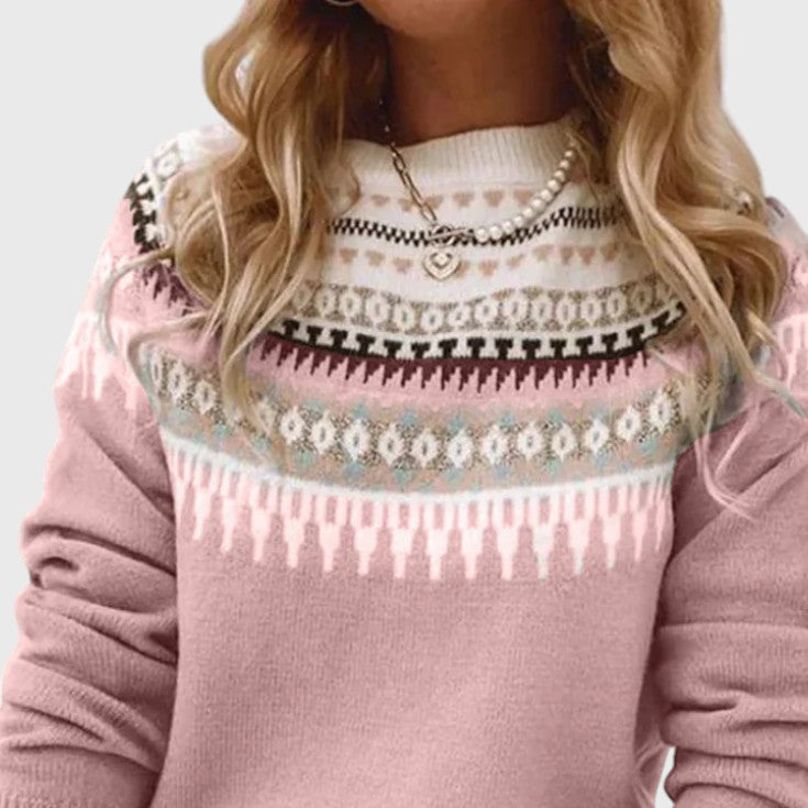 Gemma | Jersey de Cuello Redondo Texturizado