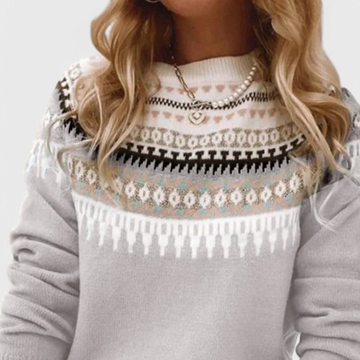 Gemma | Jersey de Cuello Redondo Texturizado