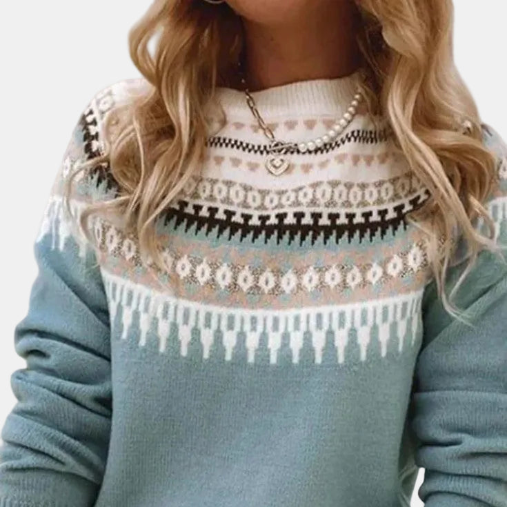 Gemma | Jersey de Cuello Redondo Texturizado
