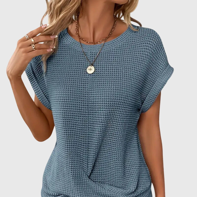Isa | Blusa Elegante con Cuello Redondo