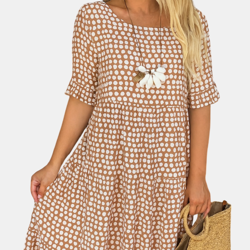 Iris | Vestido Midi de Manga Corta