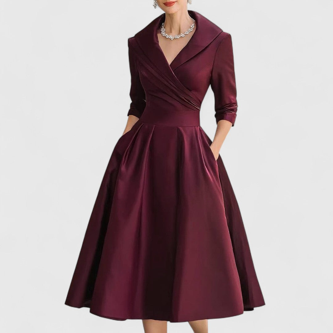 Noelia | Vestido Midi en Satén
