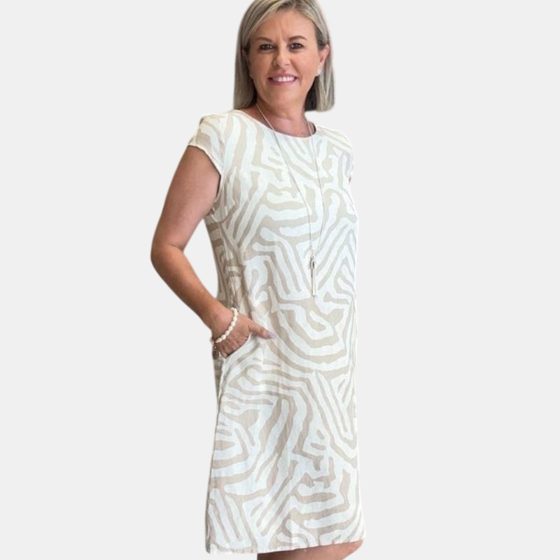 Avanille | Vestido de Verano con Cuello Redondo