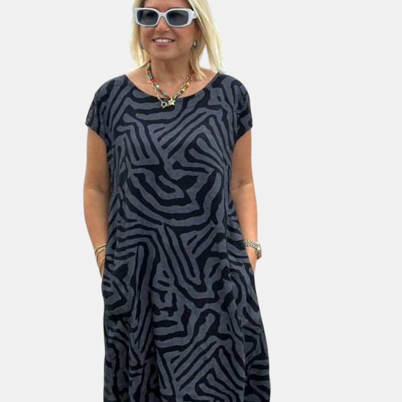 Avanille | Vestido de Verano con Cuello Redondo
