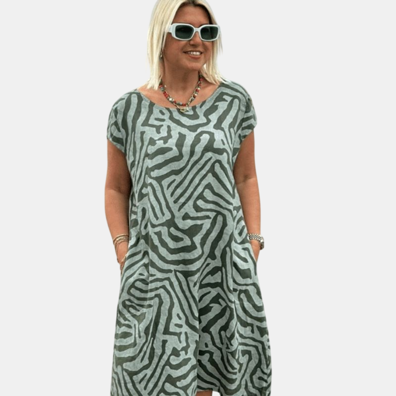 Avanille | Vestido de Verano con Cuello Redondo