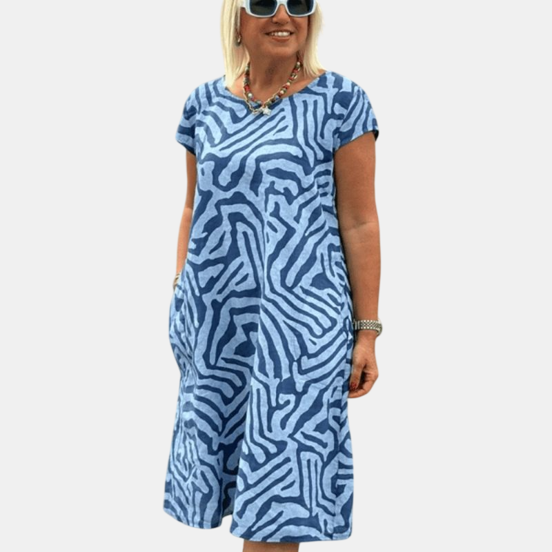 Avanille | Vestido de Verano con Cuello Redondo