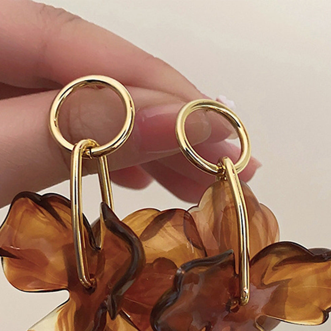 Pendientes con Colgante de Flor