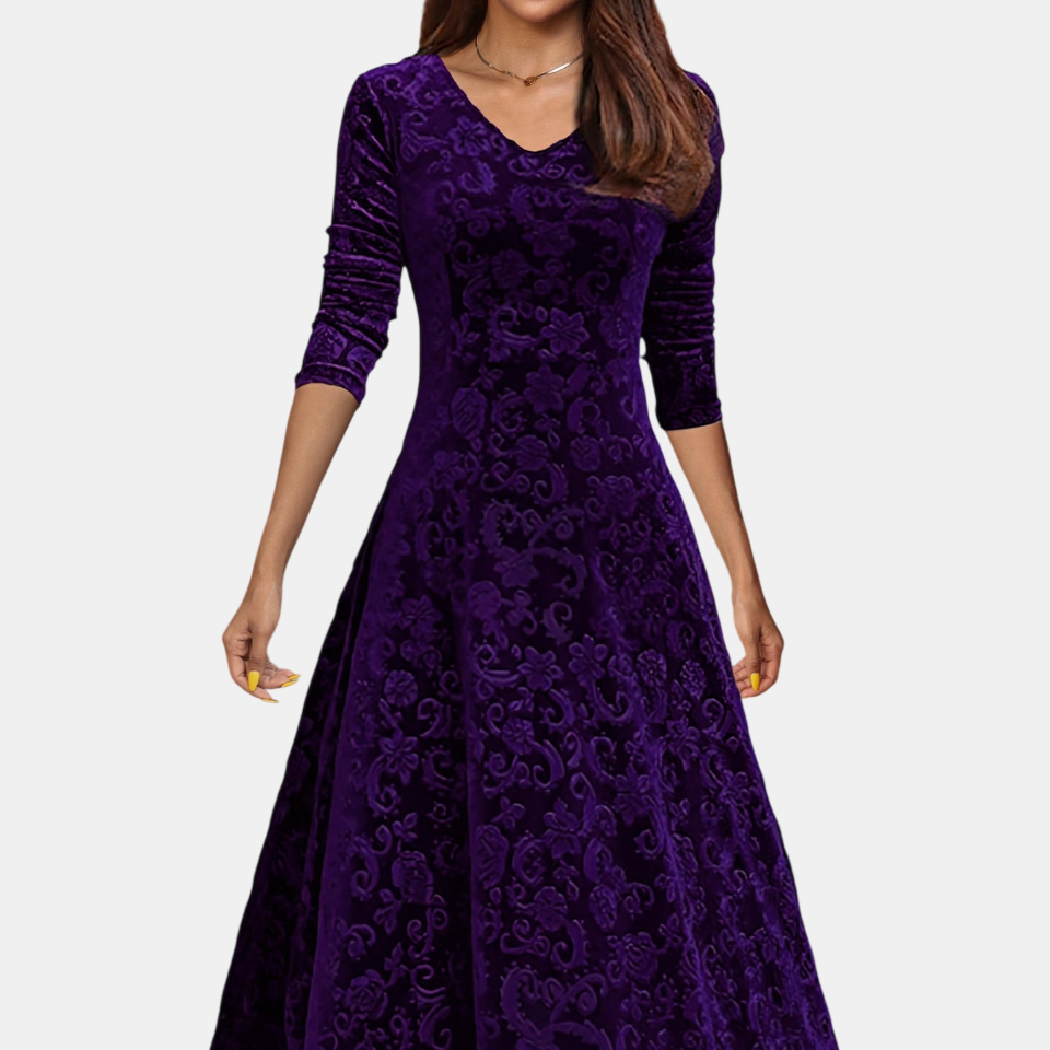 Denise | Vestido de Terciopelo Festivo