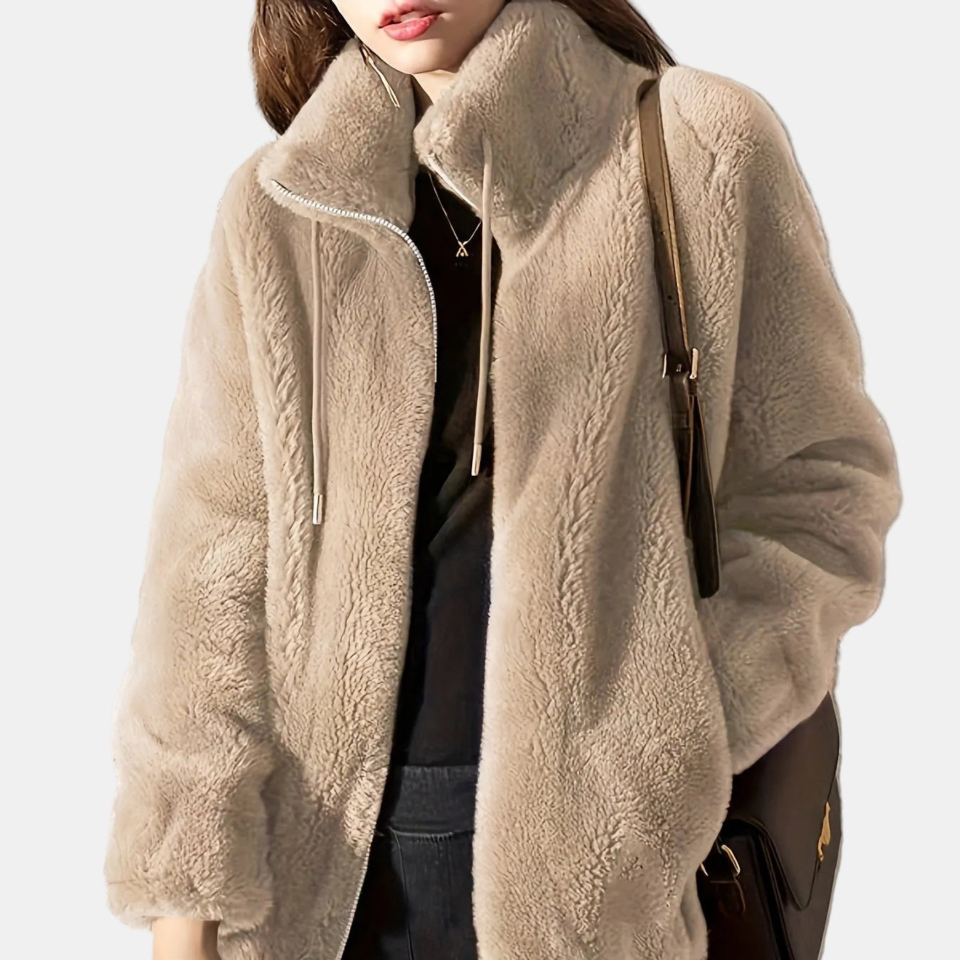 Amara | Chaqueta de borreguito suave y cálida