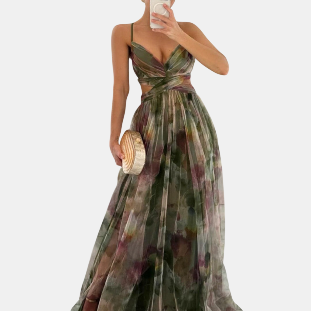 Giselle | Vestido Maxi Floral Elegante