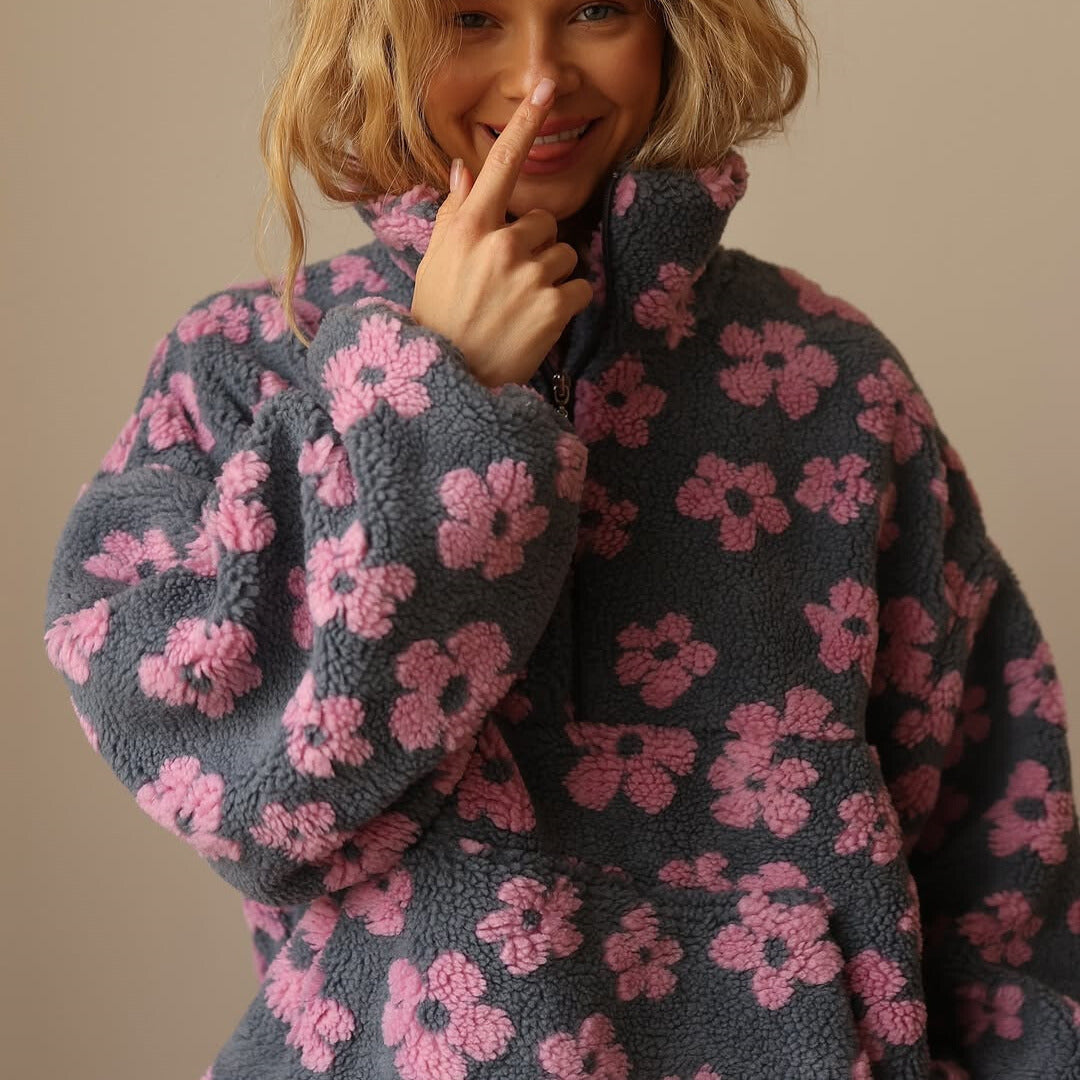 Daisy | Suéter Sherpa Boho Floral