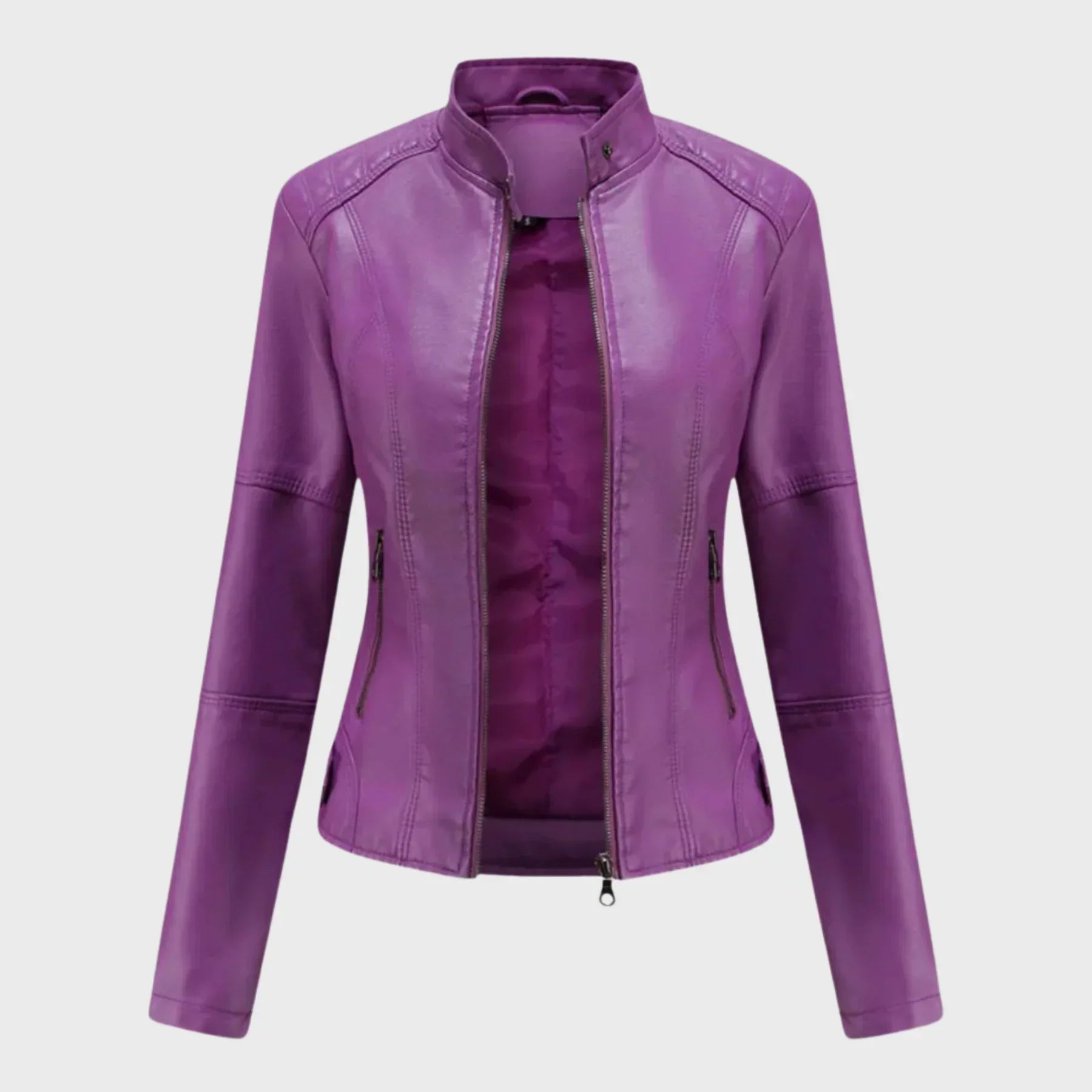 Romina | Chaqueta de Cuero Casual