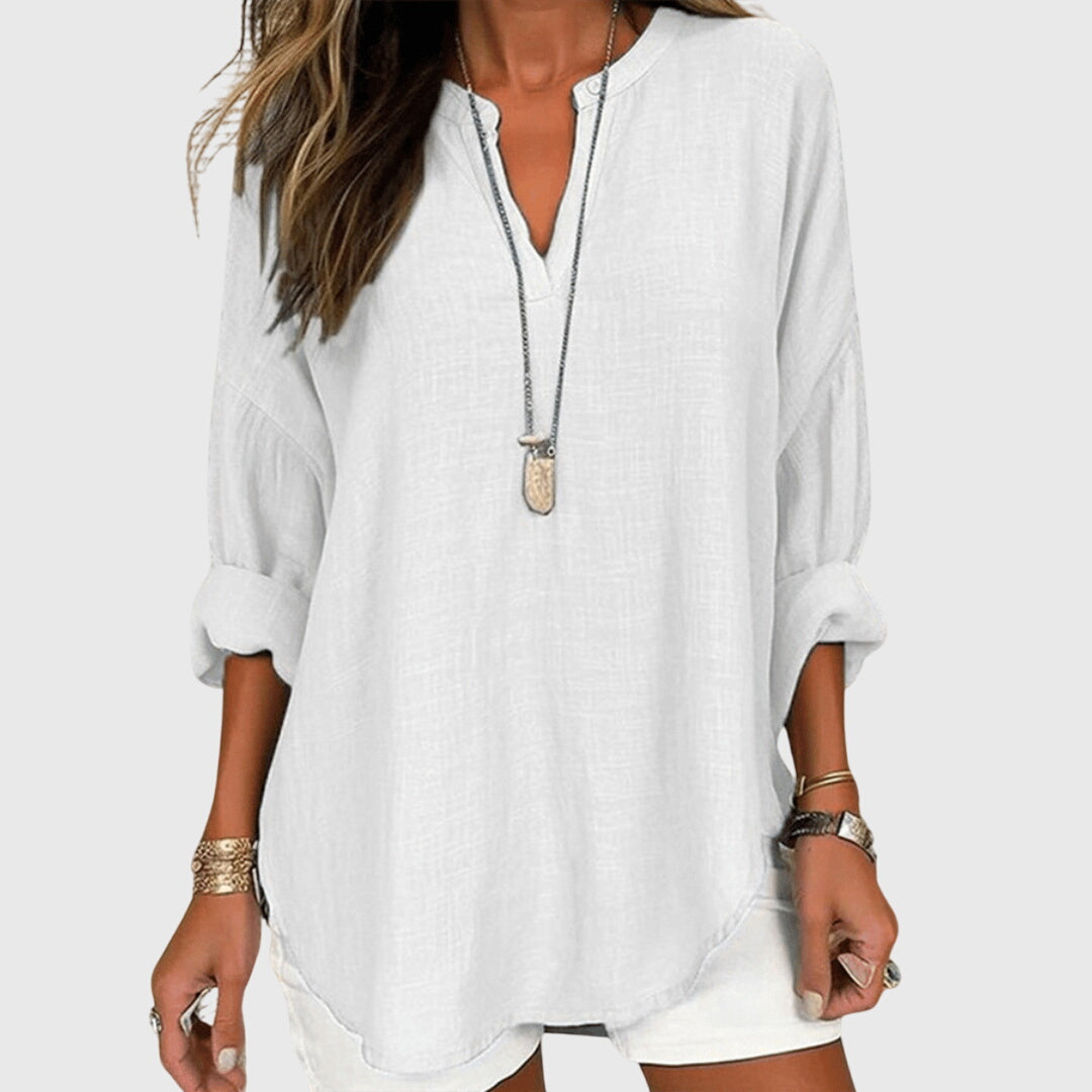 Lenara | Camisa de Playa Elegante y Fluida