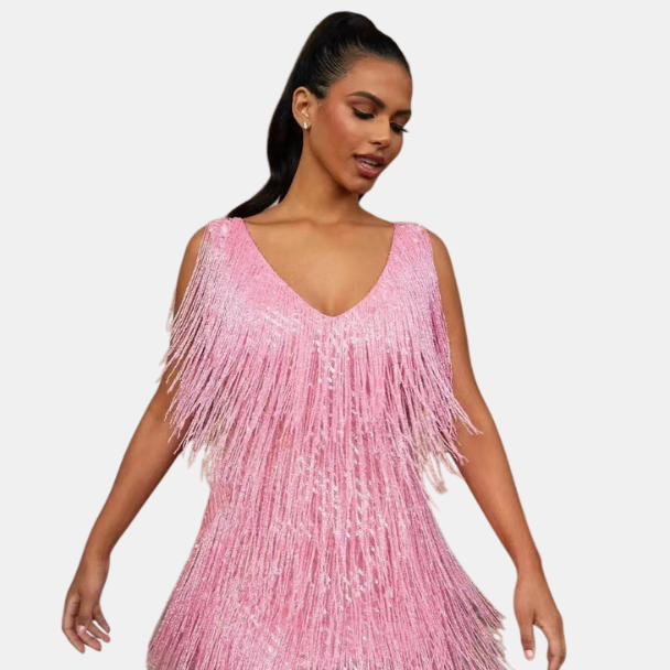 Fringella | Vestido de Fiesta con Flecos