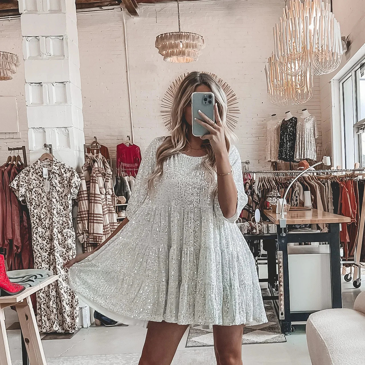 Lilia™ | Elegante vestido de fiesta suelto con lentejuelas