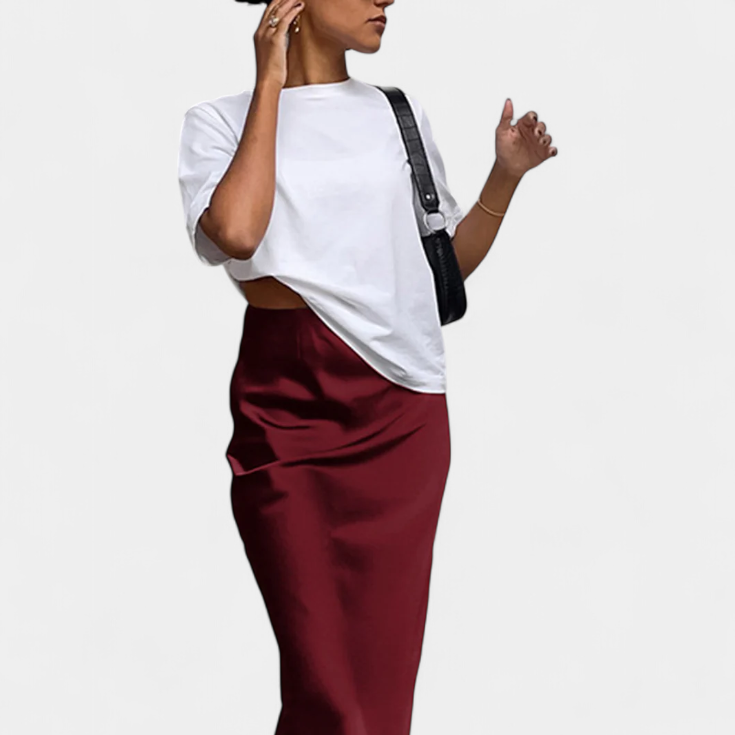 Fable | Falda Maxi Utility de Diseño Liso y Estilo Pulido
