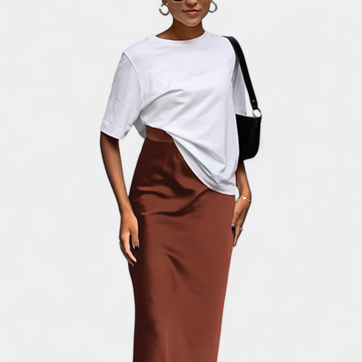 Fable | Falda Maxi Utility de Diseño Liso y Estilo Pulido