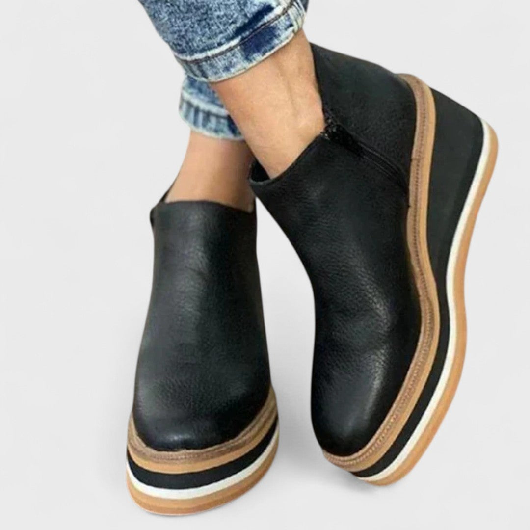 Solvina | Botines de Cuña Elegantes para el Día a Día