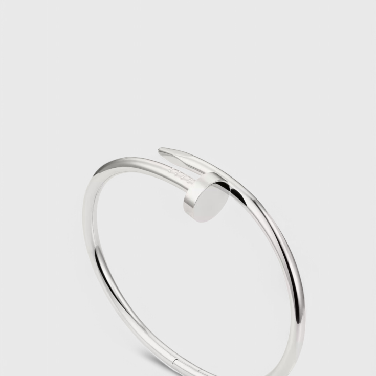 Pulsera Minimalista Inspirada en Clavos de Plata Esterlina