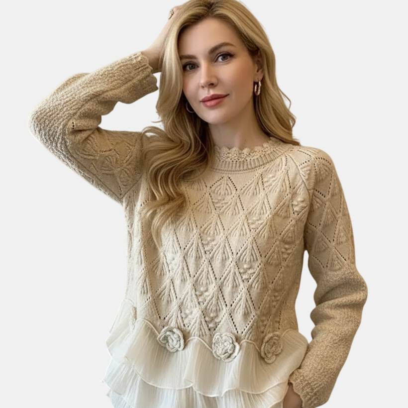 Clara | Jersey de Punto con Volantes