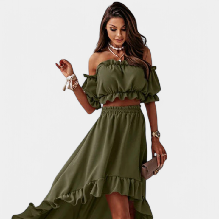 Katja | Conjunto de 2 piezas Off-Shoulder
