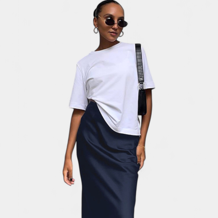 Fable | Falda Maxi Utility de Diseño Liso y Estilo Pulido