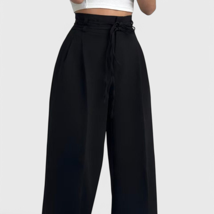 Sophie | Pantalones de pierna ancha con cordones