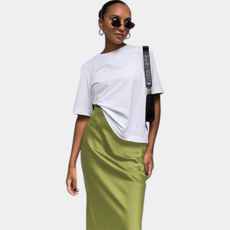 Fable | Falda Maxi Utility de Diseño Liso y Estilo Pulido