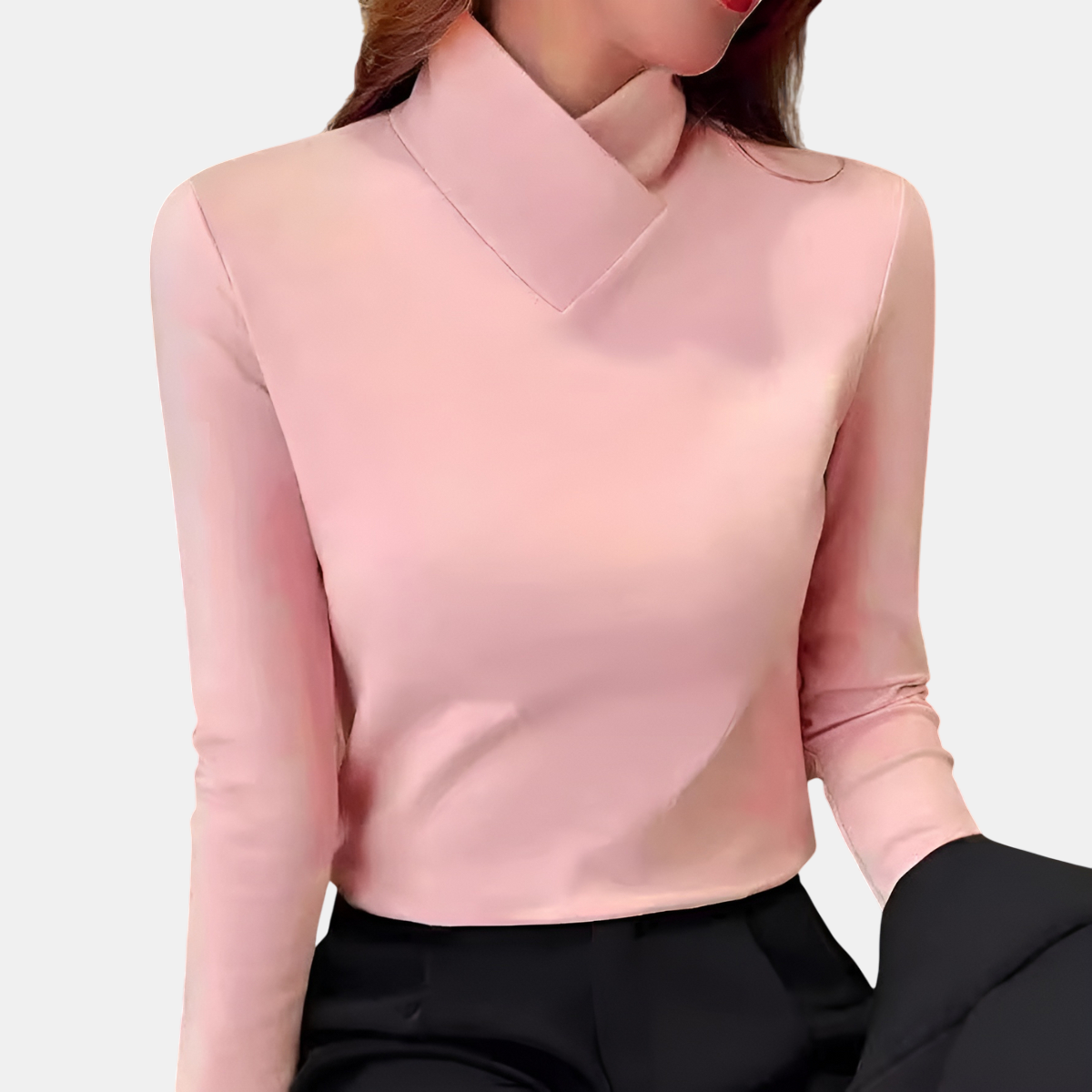 Stazia | Jersey de cuello alto elegante