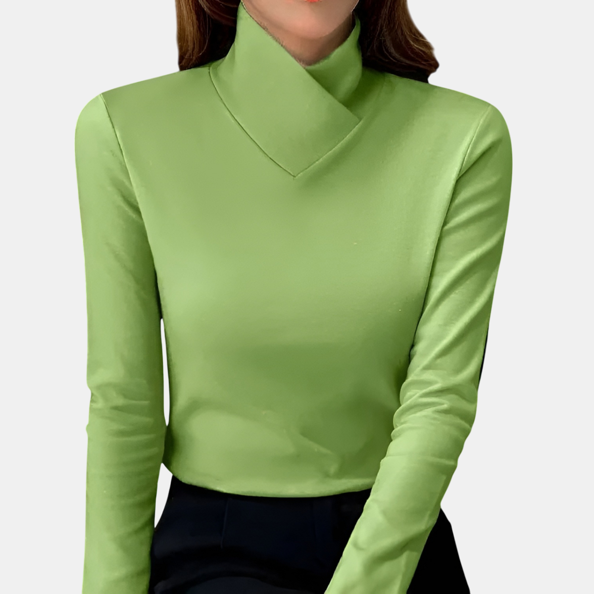 Stazia | Jersey de cuello alto elegante