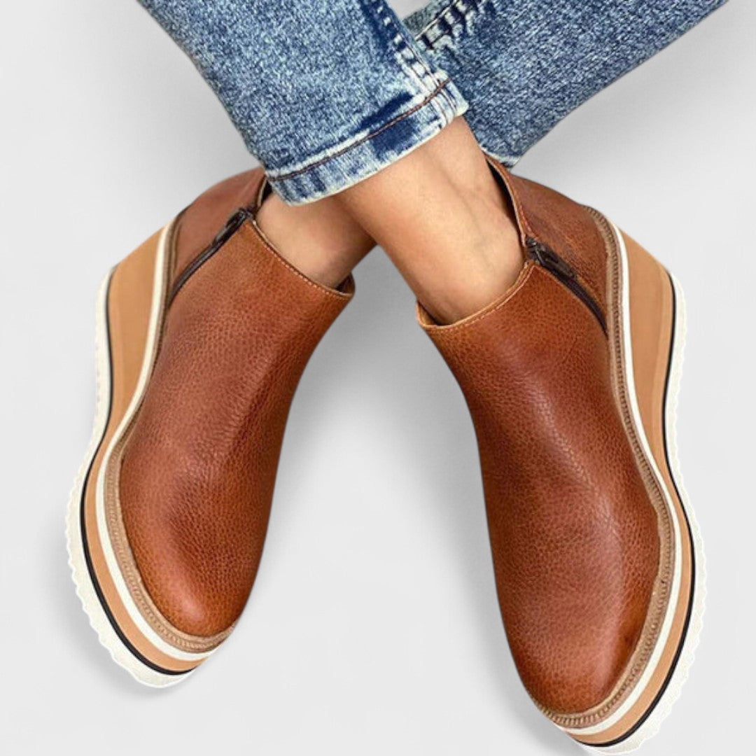 Solvina | Botines de Cuña Elegantes para el Día a Día