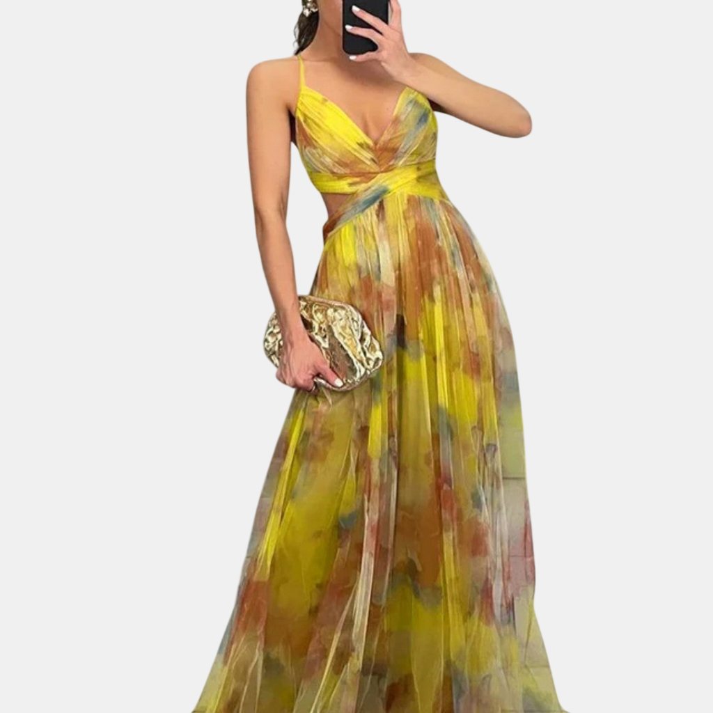 Giselle | Vestido Maxi Floral Elegante