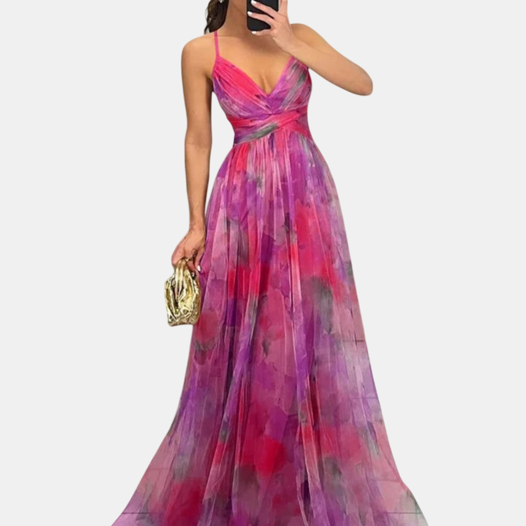 Giselle | Vestido Maxi Floral Elegante