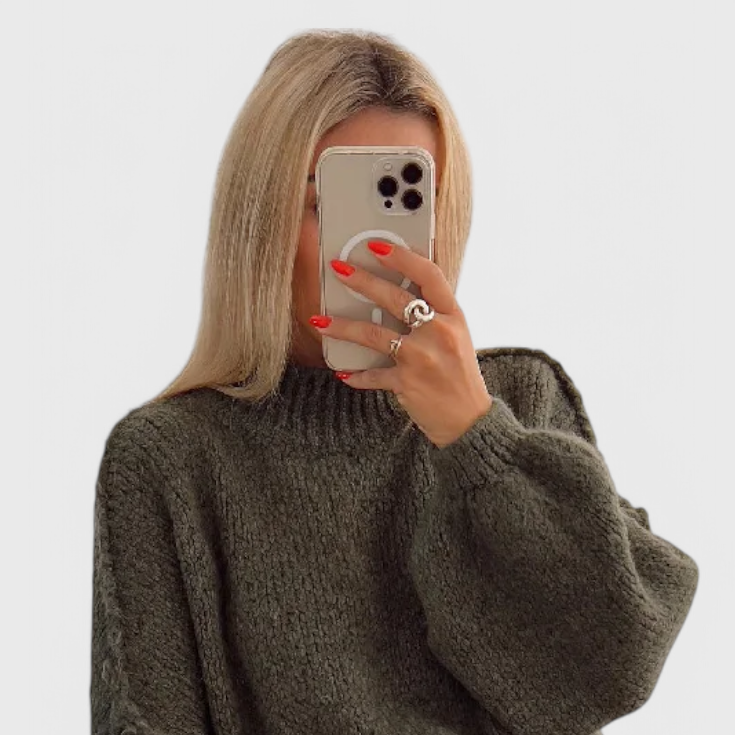 Cassia | Jersey de Punto Oversized con Mangas Globo