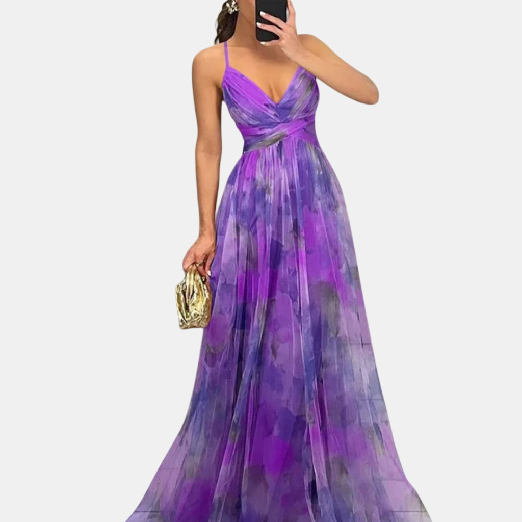 Giselle | Vestido Maxi Floral Elegante