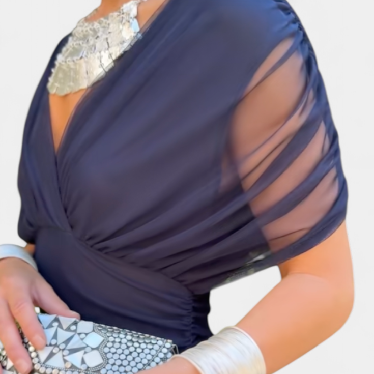 Florena | Vestido Maxi Floral con Escote en V