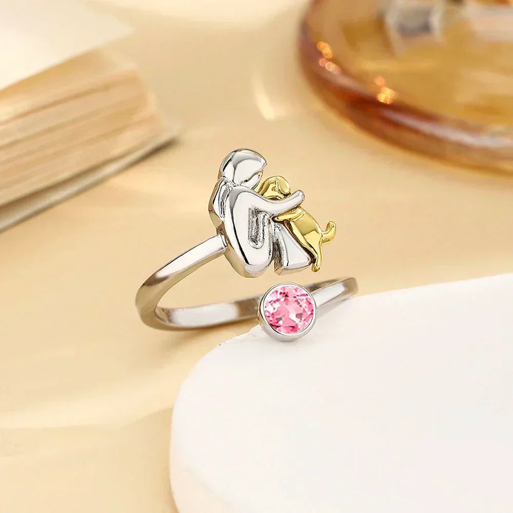 Rose | Anillo con Ícono de Perro