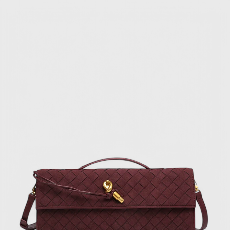Melanie | Bolso de Hombro Clásico de Ante