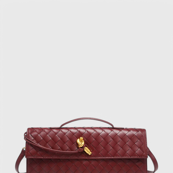 Melanie | Clutch con Detalle de Nudo Dorado