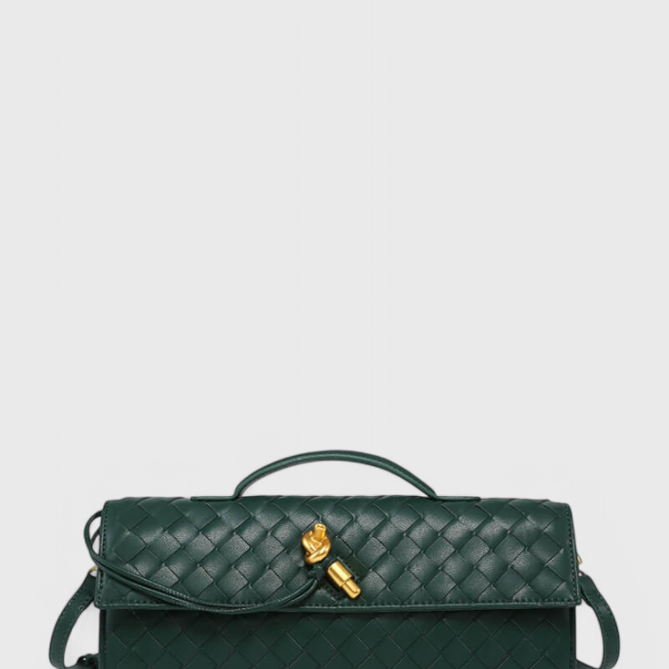 Melanie | Clutch con Detalle de Nudo Dorado