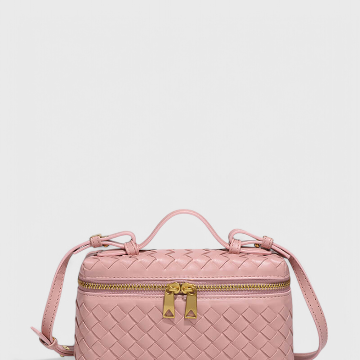 Milla | Bolso Mini Woven con Accesorios Dorados