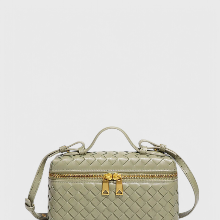 Milla | Bolso Mini Woven con Accesorios Dorados