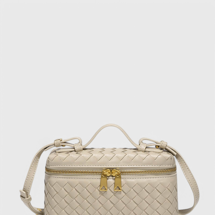 Milla | Bolso Mini Woven con Accesorios Dorados