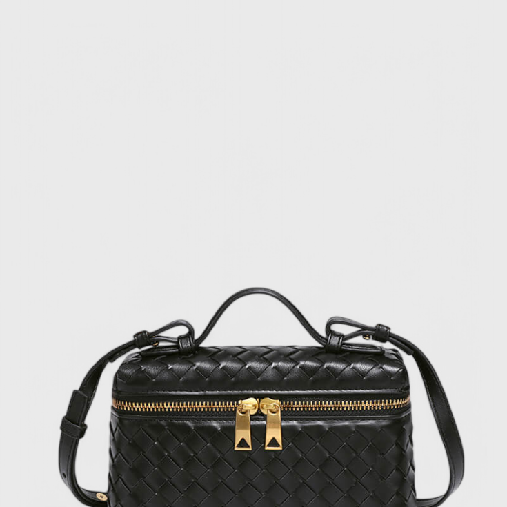 Milla | Bolso Mini Woven con Accesorios Dorados
