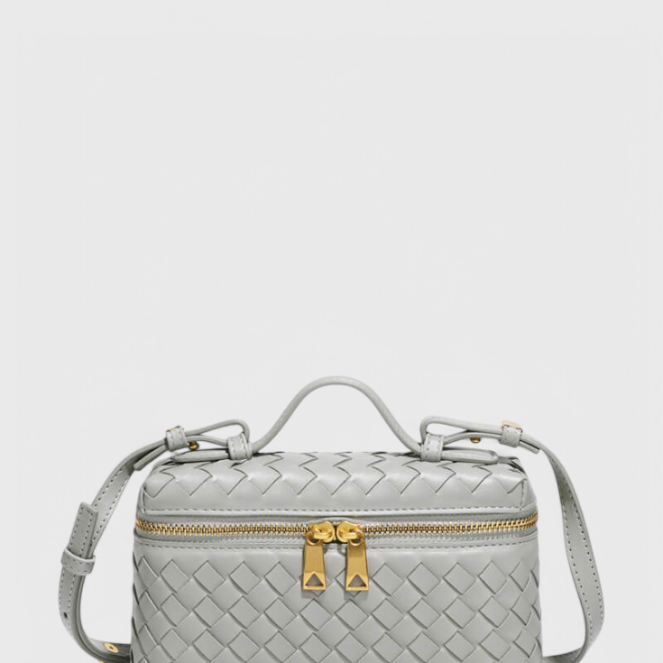 Milla | Bolso Mini Woven con Accesorios Dorados